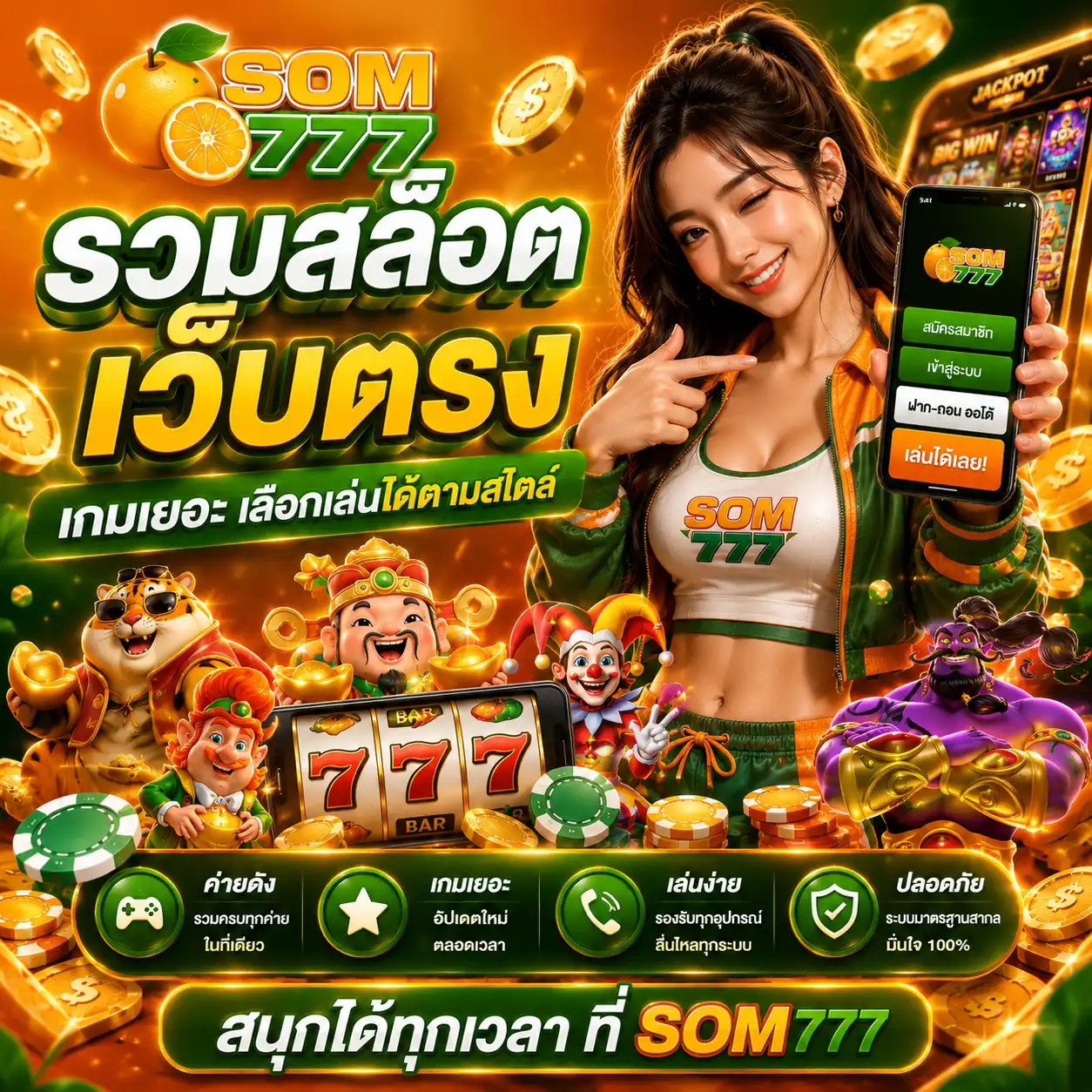 รวมสล็อตเว็บตรง เกมเยอะ เลือกเล่นได้ตามสไตล์